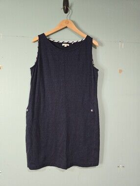Barbour Dolostone Tank Navy Coastal Dress Size 10